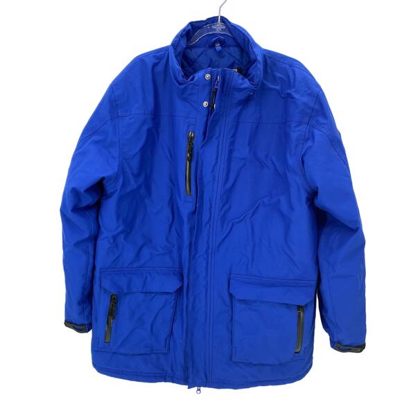 PORT AUTHORITY Jacket Blue Heavy Synthetic Insulation Smith Snow Parka Men's M - Picture 1 of 7